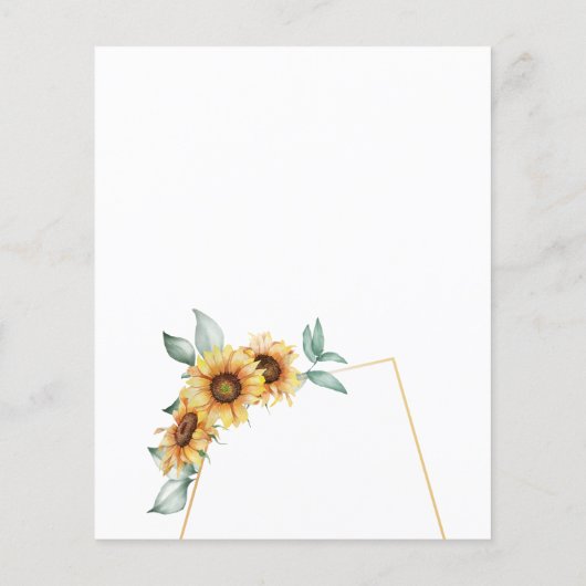 Budget zonnebloempitten Geometrisch sparen de datu (Achterkant)