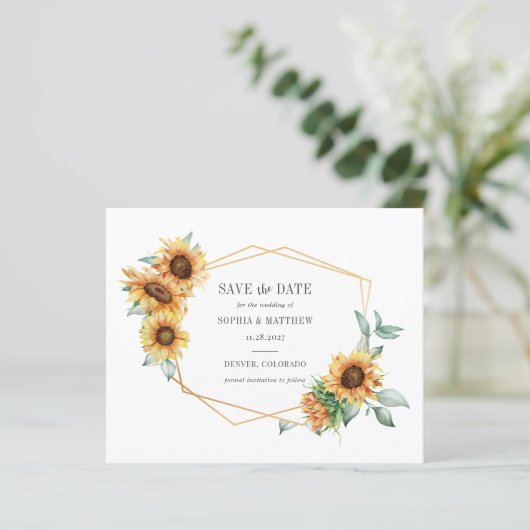 Budget zonnebloempitten Geometrisch sparen de datu (Staand voorkant)