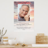 Budget Zonsondergang Foto 2ftx3ft Funeral Welcome  Poster (Keuken)