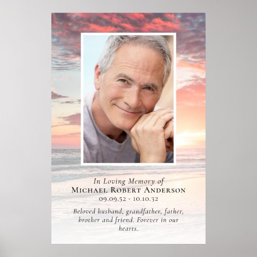 Budget Zonsondergang Foto 2ftx3ft Funeral Welcome  Poster (Voorkant)