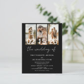 Budget Zwart De bruiloft van foto QR-code (Staand voorkant)