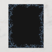 Budget Zwart Navy Blauw Glitter Ballon Verjaardag (Achterkant)