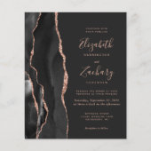 Budget zwart Roos Gold Agate Dark Weddenschap (Voorkant)