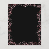 Budget Zwart Roos Goud Glitter Balloon Verjaardag (Achterkant)