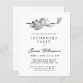 BUDGET Zwart Wit Golf Retirement Party (Voorkant / Achterkant)