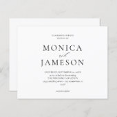 Budget zwart-wit Modern Wedding 2 (Voorkant / Achterkant)