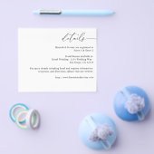 Budget Zwart & Wit Moderne Calligrafie 3 Details Flyer (Enkel)