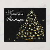 Budget zwarte kerstboomkerstboomkoorts (Voorkant)