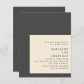 Budget zwarte schrijfmachine Typografie Weddenscha (Voorkant / Achterkant)