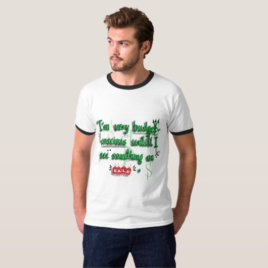 Budgetbewust T-shirt (Voorkant volledig)