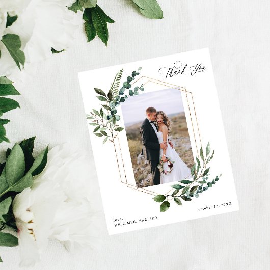 Budgetbladeren & Eucalyptus Gold Hartelijk dank Flyer