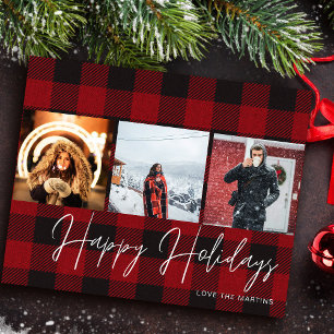 Budgetbuffelcontrole 3 Foto Prettige feestdagen Flyer