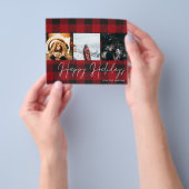 Budgetbuffelcontrole 3 Foto Prettige feestdagen Flyer (Hand)