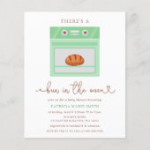 Budgetbundel in de oven genderneutraal Baby shower (Voorkant)