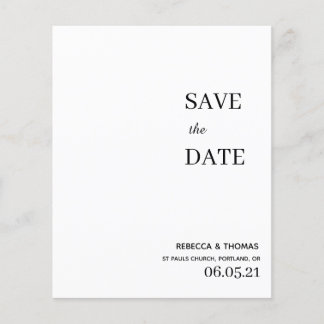 budgetelegant, niet-foto, behalve datum flyer