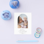 Budgetfoto minimalistisch kerstfeestdag Kaart (Enkel)