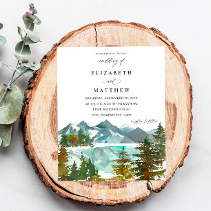 Budgetgebergten en -bomen Rustic Wedding Flyer
