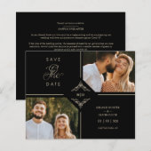 Budgetgesofisticeerde Vlurige Initialen voor bruil (Voorkant / Achterkant)