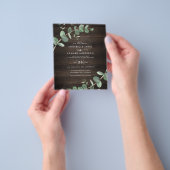 budgetgroene eucalyptusbladerhout - bruiloft met d flyer (Hand)