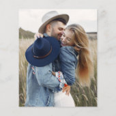 Budgetminimalist sparen de datum handgeschreven fo flyer (Achterkant)