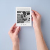 Budgetminimalistisch fotovierkant - Hartelijk dank Flyer (Hand)