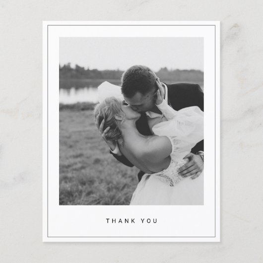 Budgetminimalistisch fotovierkant - Hartelijk dank Flyer (Voorkant)