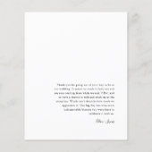 Budgetminimalistische foto Hartelijk dank Briefkaa Flyer (Achterkant)