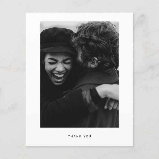 Budgetminimalistische foto Hartelijk dank Briefkaa Flyer (Voorkant)