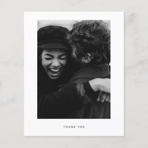 Budgetminimalistische foto Hartelijk dank Briefkaa Flyer