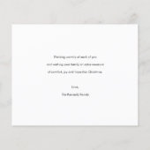 Budgetminimalistische kerstfeestdag fotokaart flyer (Achterkant)