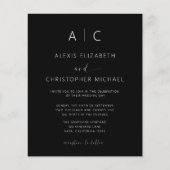 Budgetminimalistische moderne kalligrafie flyer (Voorkant)