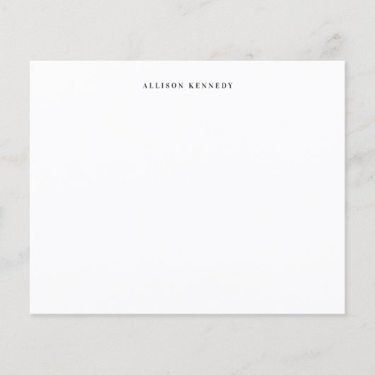 budgetminimalistische, schone zwarte briefkaart (Voorkant)