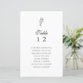 Budgetminimum elegante zetelweddenschap (Staand voorkant)