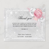 Budgetsympathie zilverroze dank (Voorkant)