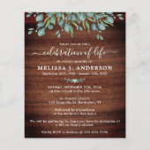 budgettaire bijtende begrafenisviering van het lev (Voorkant)