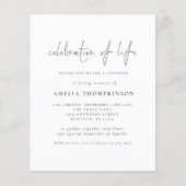 budgettaire minimalistische scriptviering van het (Voorkant)