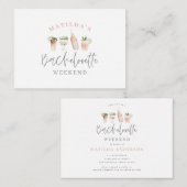 budgettaire waterverf drink uitnodiging van bachel (Voorkant / Achterkant)