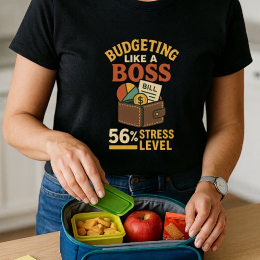 Budgetteren als een baas; grappige ouderfinancieri t-shirt