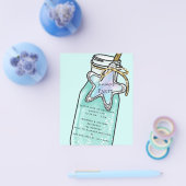 Budgetuitnodiging zomerstrand flyer (Enkel)