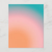 Budgetverloop Blauwgroen roze Abstract huwelijk ui (Achterkant)