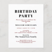 Budgetvriendelijke uitnodiging flyer (Achterkant)