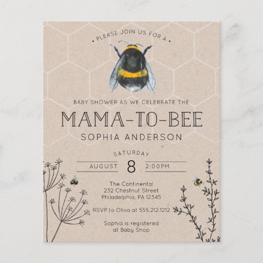 Budgetvriendelijke uitnodiging tot het indienen va (Voorkant)