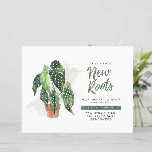 Budgetwijziging van aankondiging adreswijziging (Staand voorkant)