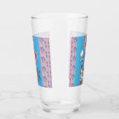 Budgie Aquarelle florale Dames Verre Tumbler (Droite)