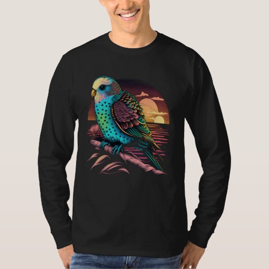 Budgie Beach Budgerigar Parakeet Bird Summer 2 T-shirt (Voorkant)