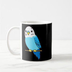 Budgie Bird Parakeet Cute Parakeet Blue Koffiemok