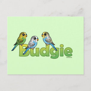 BUDGIE BRIEFKAART