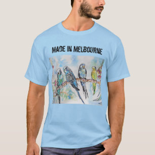 Budgie Budgerigar Bird in Melbourne T Shirt
