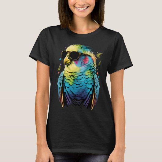 Budgie Budgerigar Parakeet Bird  6 T-shirt (Voorkant)