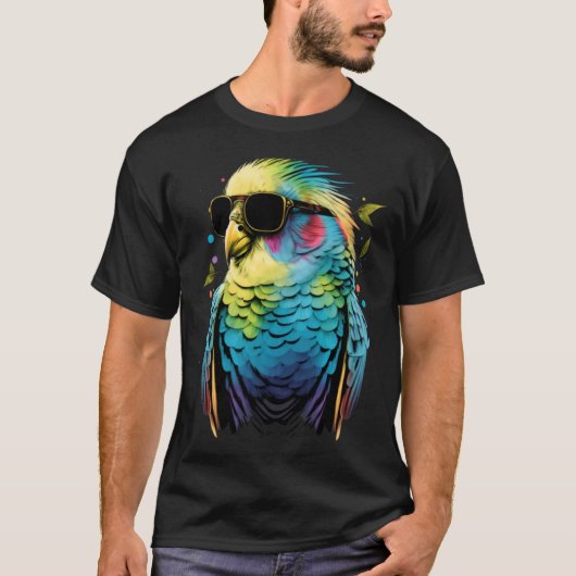 Budgie Budgerigar Parakeet Bird  6 T-shirt (Voorkant)